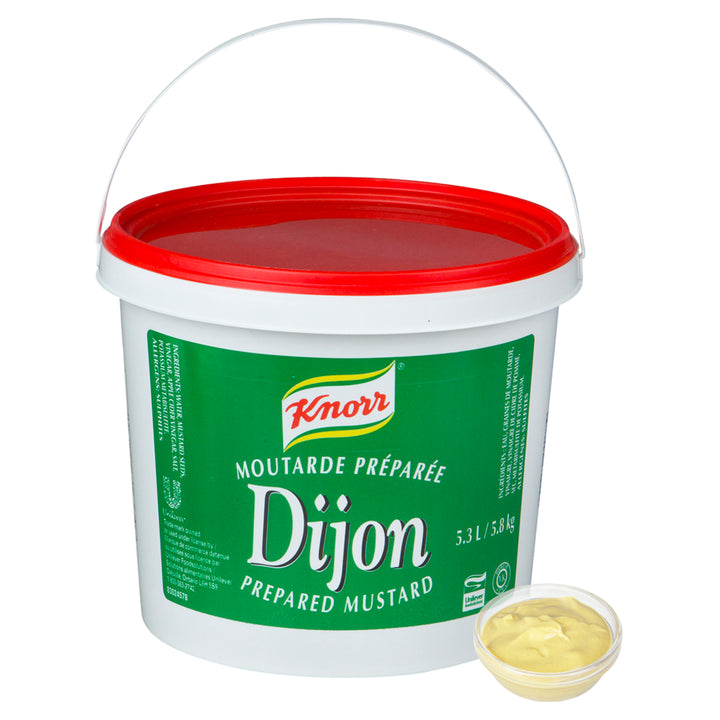 Moutarde de Dijon préparée sans gluten - 1 x 5,8 kg - Knorr Swiss - Ingrédients pour restaurants et services de restauration - Distribution canadienne