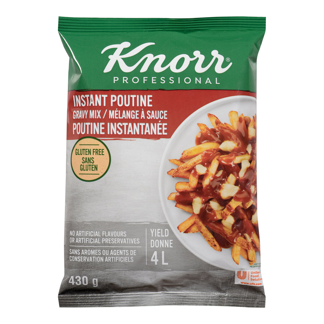 Gravy Poutine Instant Gluten-Free - 6 x 430 g - Knorr Swiss - Restaurant and Foodservice Ingredients - Canadian Distribution