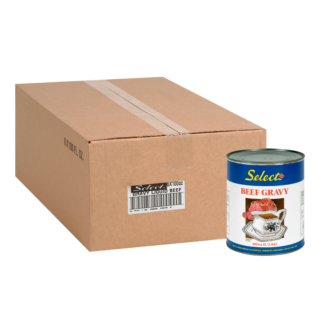 Sauce au jus de bœuf prête à servir - 6 x 100 oz - Select Food Pro - Ingrédients pour restaurants et services de restauration - Distribution canadienne