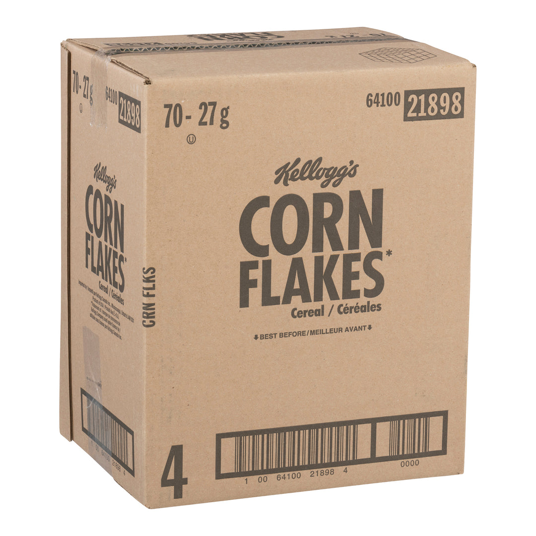 Céréales Corn Flakes Individuelles - 70 x 27 g - Kellogg's - Ingrédients pour Restaurants et Services de Restauration - Distribution Canadienne