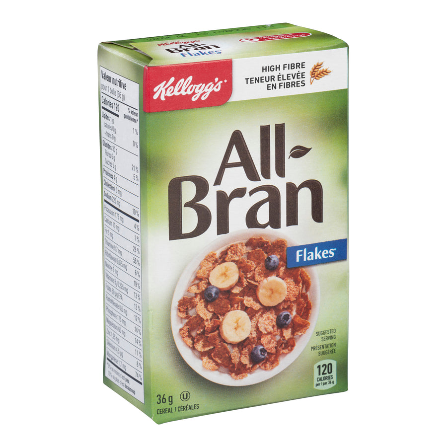 Cereal Bran Flakes - 70 x 36 g - Kellogg's - Restaurant and Foodservice Ingredients - Canadian Distribution