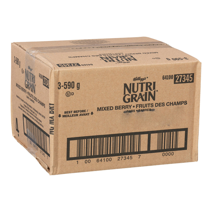 Barre en-cas Nutrigrain aux baies mélangées - 48 x 37 g - Kellogg's - Ingrédients pour restaurants et services de restauration - Distribution canadienne