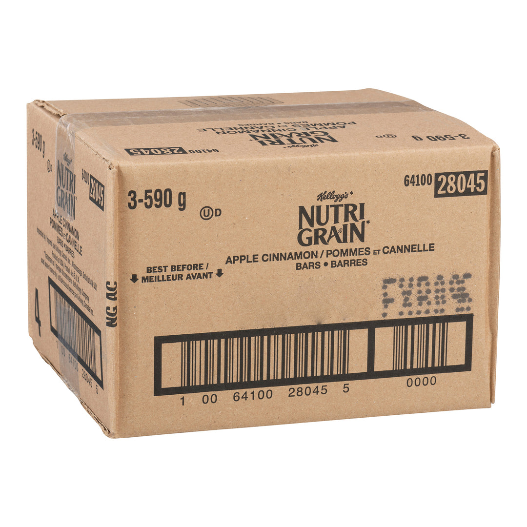 Barre en-cas Nutrigrain Pomme Cannelle - 48 x 37 g - Kellogg's - Ingrédients pour restaurants et services de restauration - Distribution canadienne