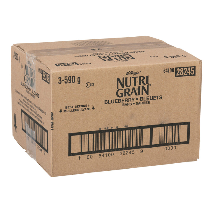 Barre en-cas Nutrigrain Myrtille - 48 x 37 g - Kellogg's - Ingrédients pour restaurants et services de restauration - Distribution canadienne