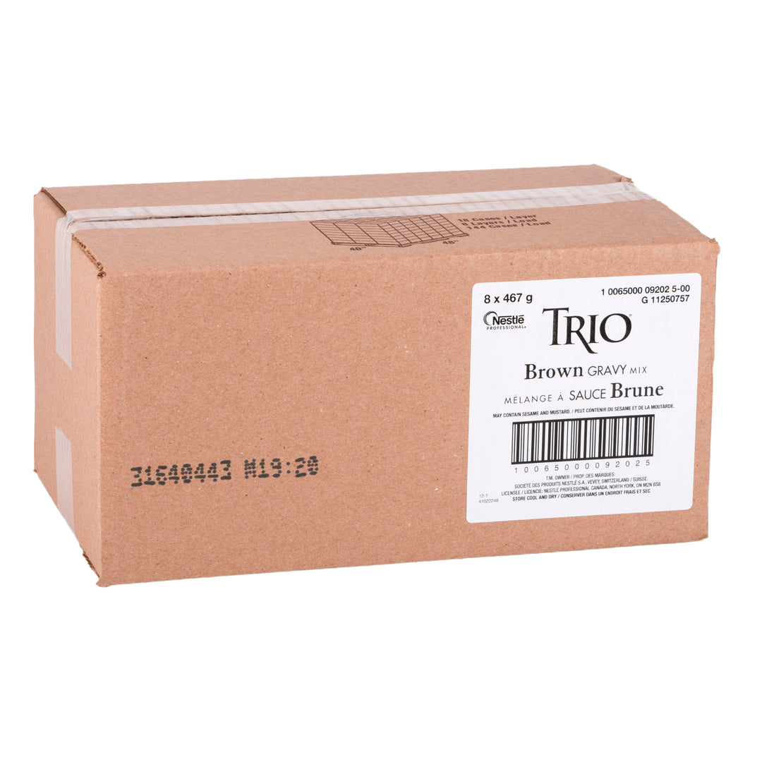 Sauce brune en poudre - 8 x 467 g - Trio - Ingrédients pour restaurants et services de restauration - Distribution canadienne