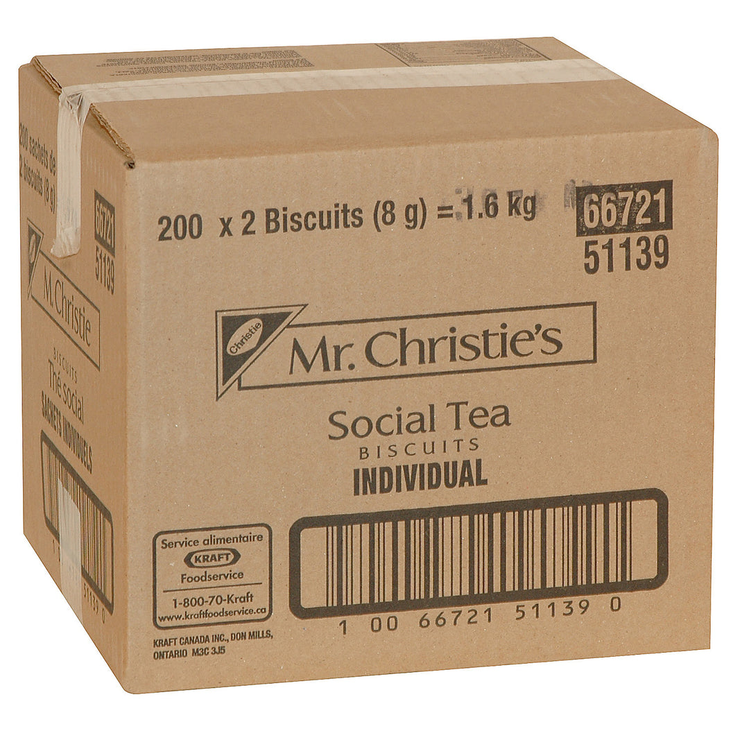 Cookie Tea Social - 200 x 2 unités - Christie - Ingrédients pour restaurants et services de restauration - Distribution canadienne
