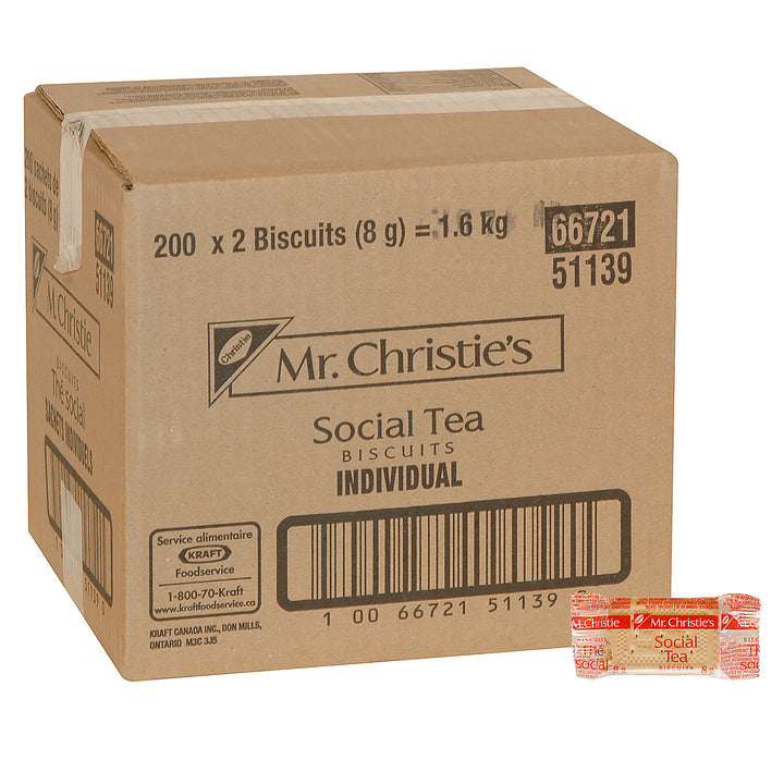 Cookie Tea Social - 200 x 2 unités - Christie - Ingrédients pour restaurants et services de restauration - Distribution canadienne
