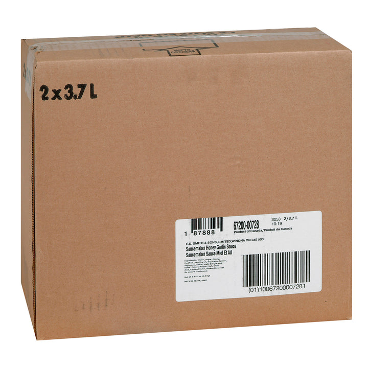 Sauce miel et ail - 2 x 3,7 L - Saucemaker - Ingrédients pour restaurants et services de restauration - Distribution canadienne