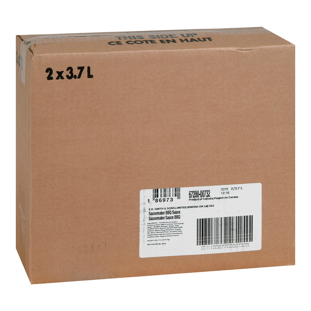 Sauce BBQ pour grillades - 2 x 3,7 L - Saucemaker - Ingrédients pour restaurants et services de restauration - Distribution canadienne