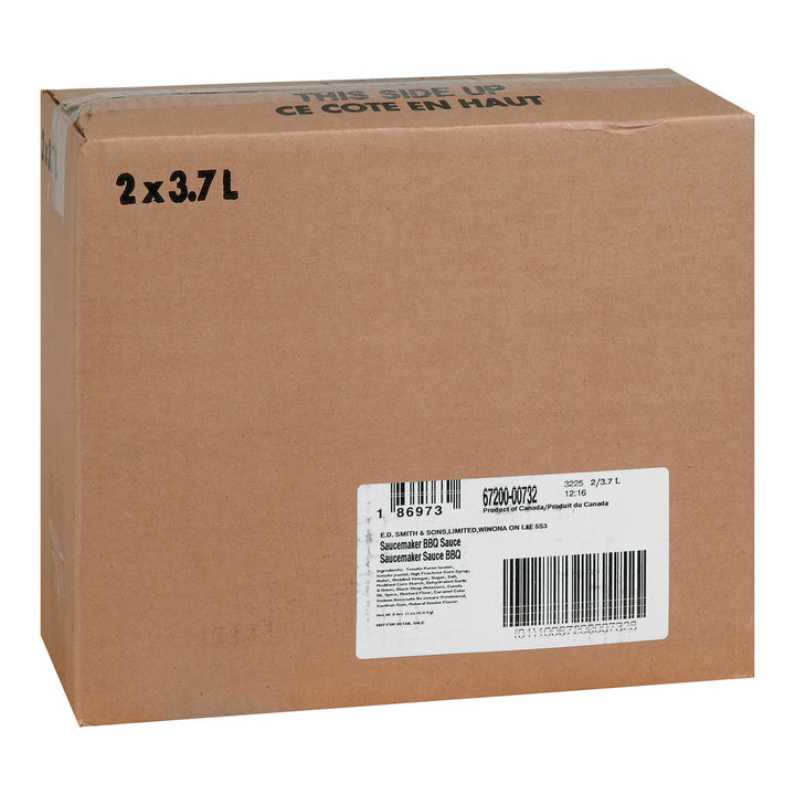 Sauce BBQ pour grillades - 2 x 3,7 L - Saucemaker - Ingrédients pour restaurants et services de restauration - Distribution canadienne