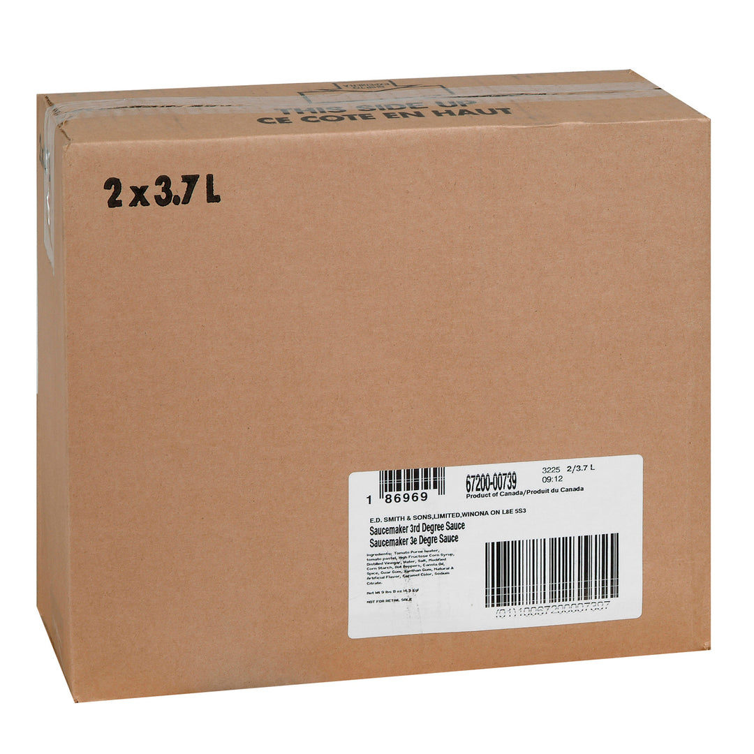 Sauce Wing 3rd Degree - 2 x 3,7 L - Fabricant de sauces - Ingrédients pour restaurants et services de restauration - Distribution canadienne