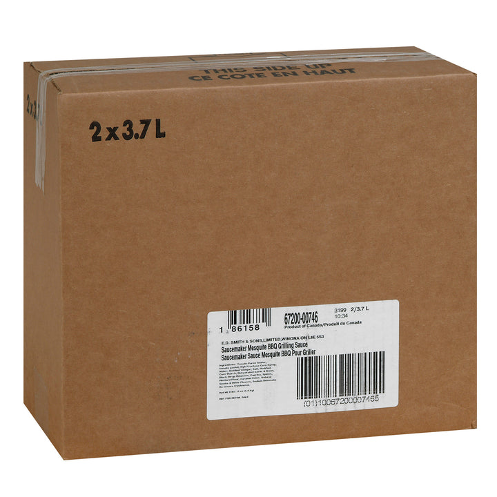 Sauce BBQ Mesquite Grilling - 2 x 3,7 L - Saucemaker - Ingrédients pour restaurants et services de restauration - Distribution canadienne