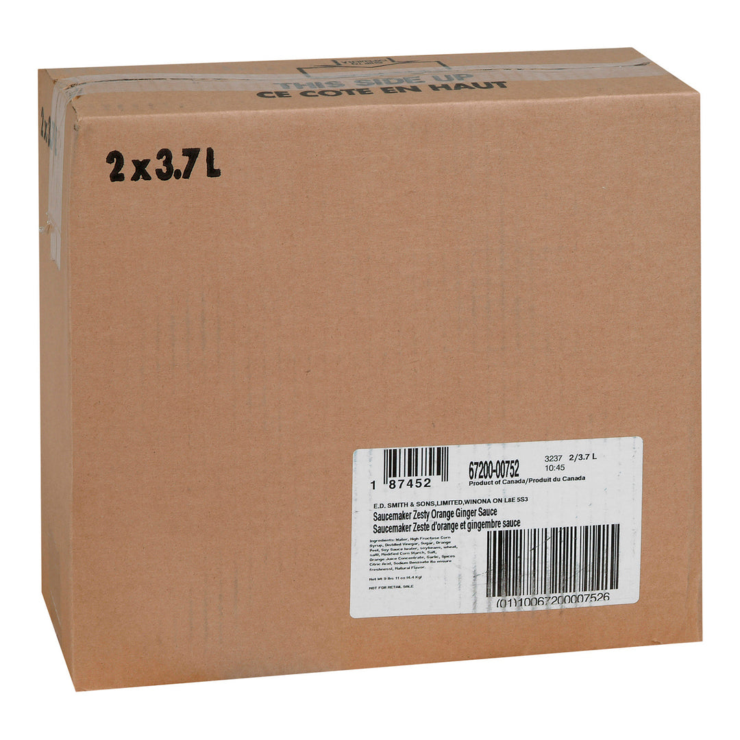 Sauce Orange Gingembre Piquante - 2 x 3,7 L - Saucemaker - Ingrédients pour restaurants et services de restauration - Distribution canadienne