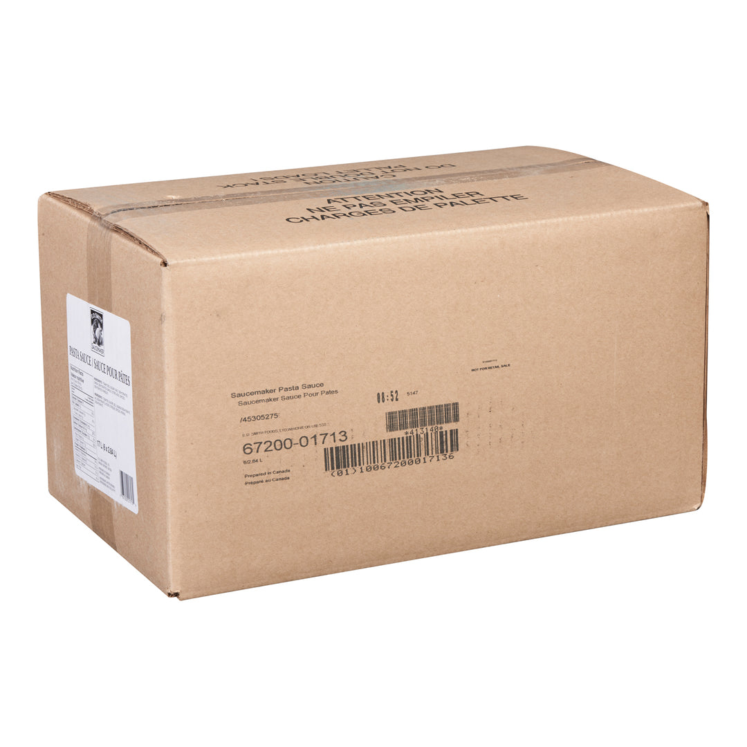 Sauce pour pâtes en sachet - 6 x 2,84 L - Saucemaker - Ingrédients pour restaurants et services de restauration - Distribution canadienne