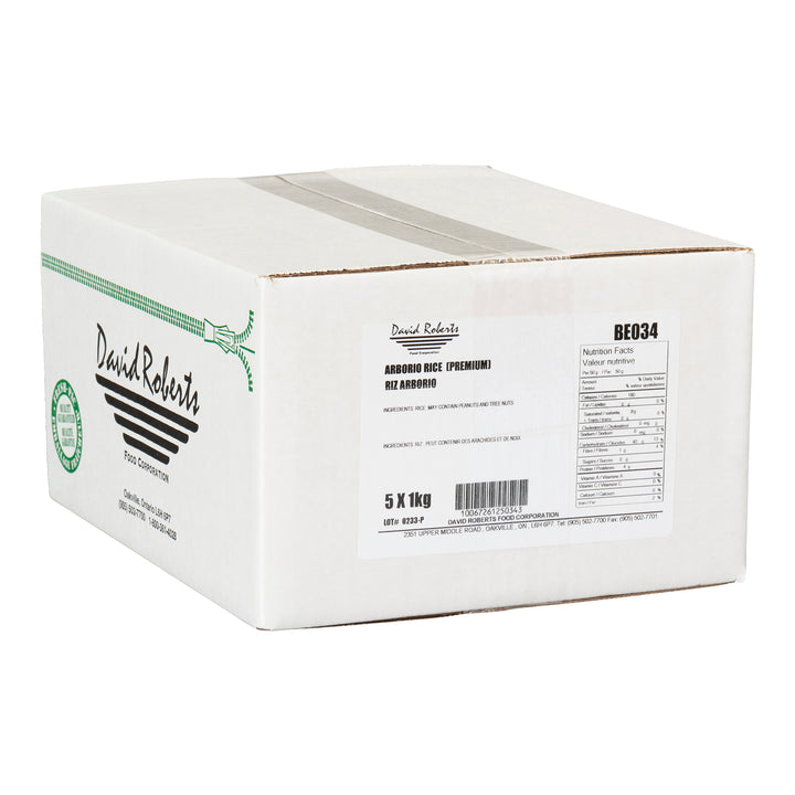 Arborio Premium - 5 x 1 kg - David Roberts - Ingrédients pour restaurants et services de restauration - Distribution canadienne