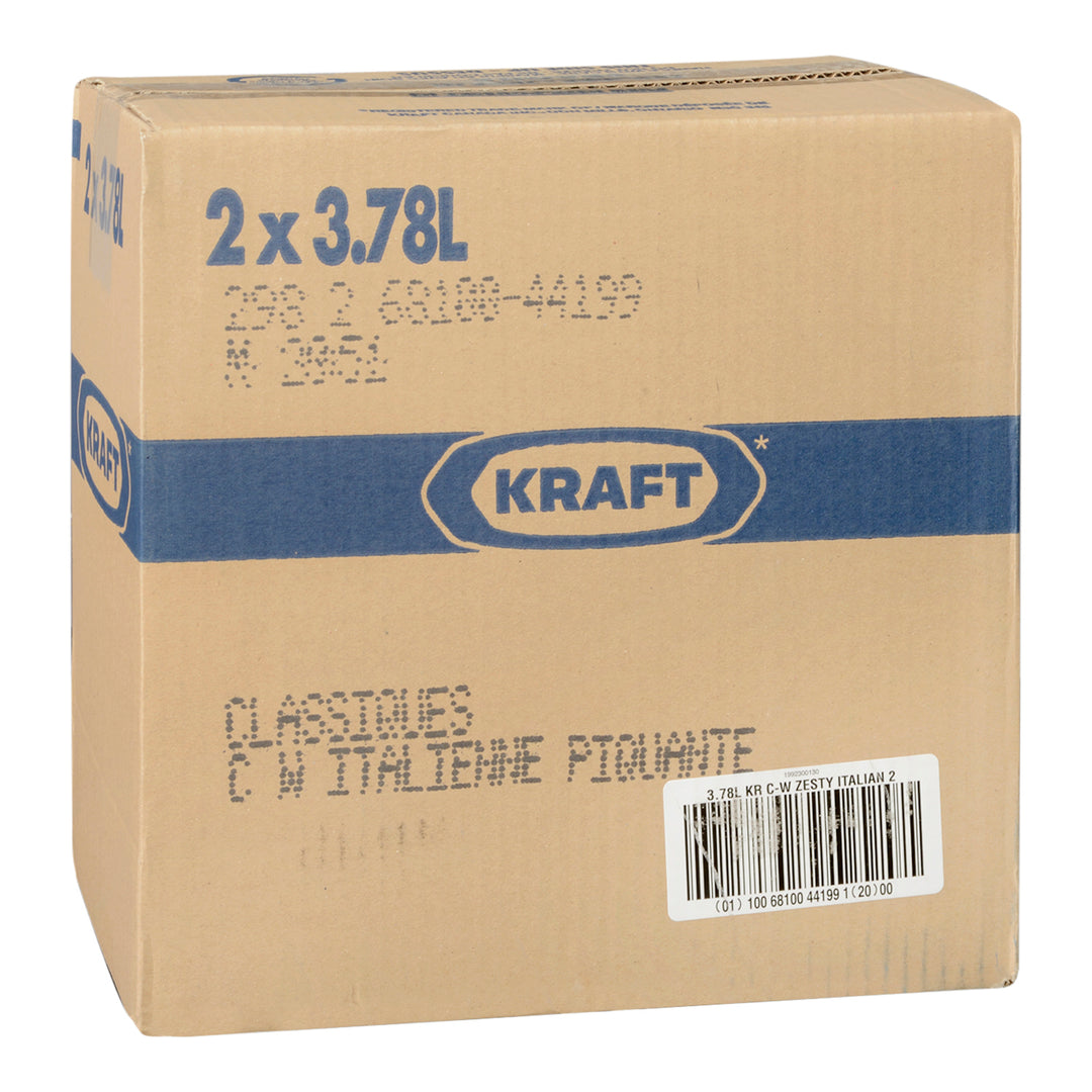 Vinaigrette italienne Zesty Calorie Wise - 2 x 3,78 L - Kraft - Ingrédients pour restaurants et services de restauration - Distribution canadienne