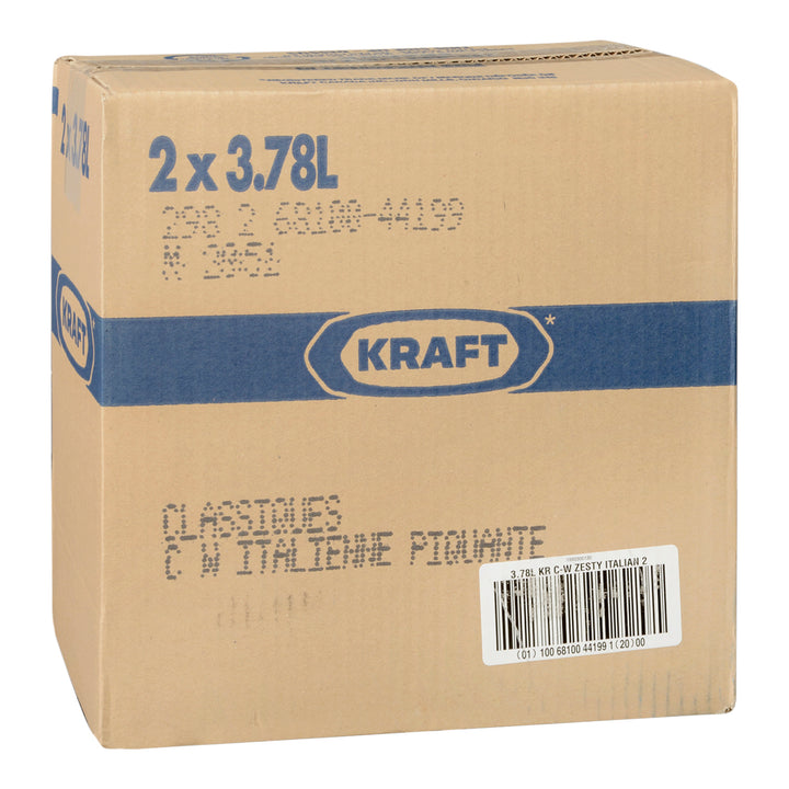 Vinaigrette italienne Zesty Calorie Wise - 2 x 3,78 L - Kraft - Ingrédients pour restaurants et services de restauration - Distribution canadienne