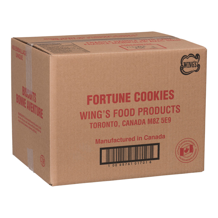Biscuits Fortune emballés individuellement - 1 x 400 unités - Wings Food Prod - Ingrédients pour restaurants et services de restauration - Distribution canadienne