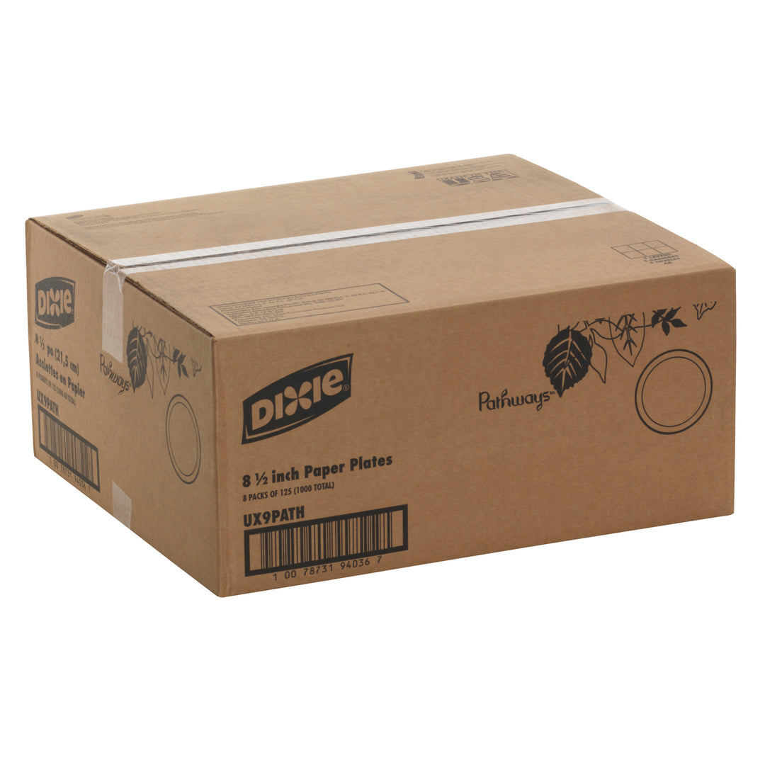 Assiettes en papier 8,5 po - 8 x 125 unités - Dixie - Emballage et accessoires - Fournitures et équipement pour restaurants - Distribution canadienne