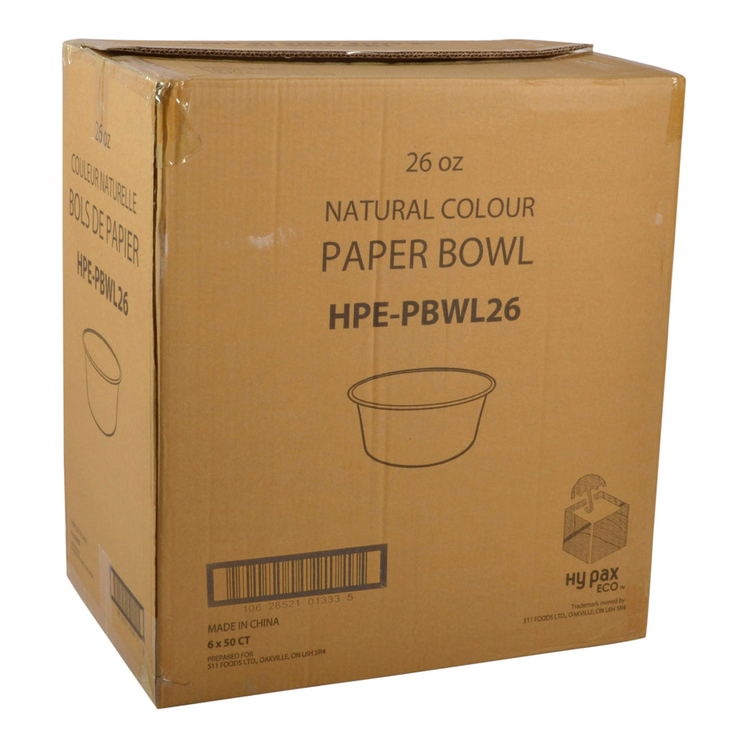 Boîte à salade en papier 26 oz - 1 x 300 unités - Hy-pax - Emballage et accessoires - Fournitures et équipement pour restaurants - Distribution canadienne