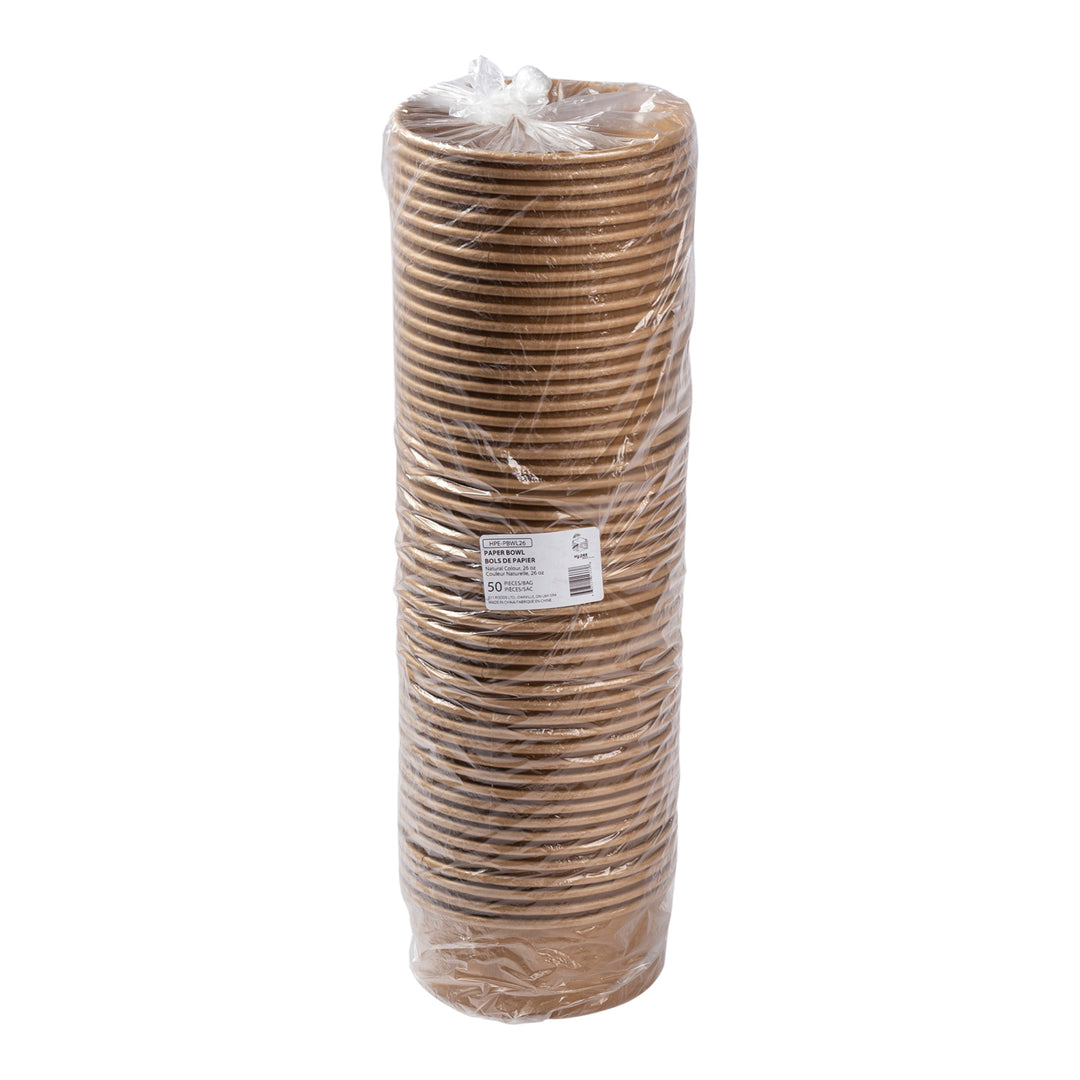 Boîte à salade en papier 26 oz - 1 x 300 unités - Hy-pax - Emballage et accessoires - Fournitures et équipement pour restaurants - Distribution canadienne