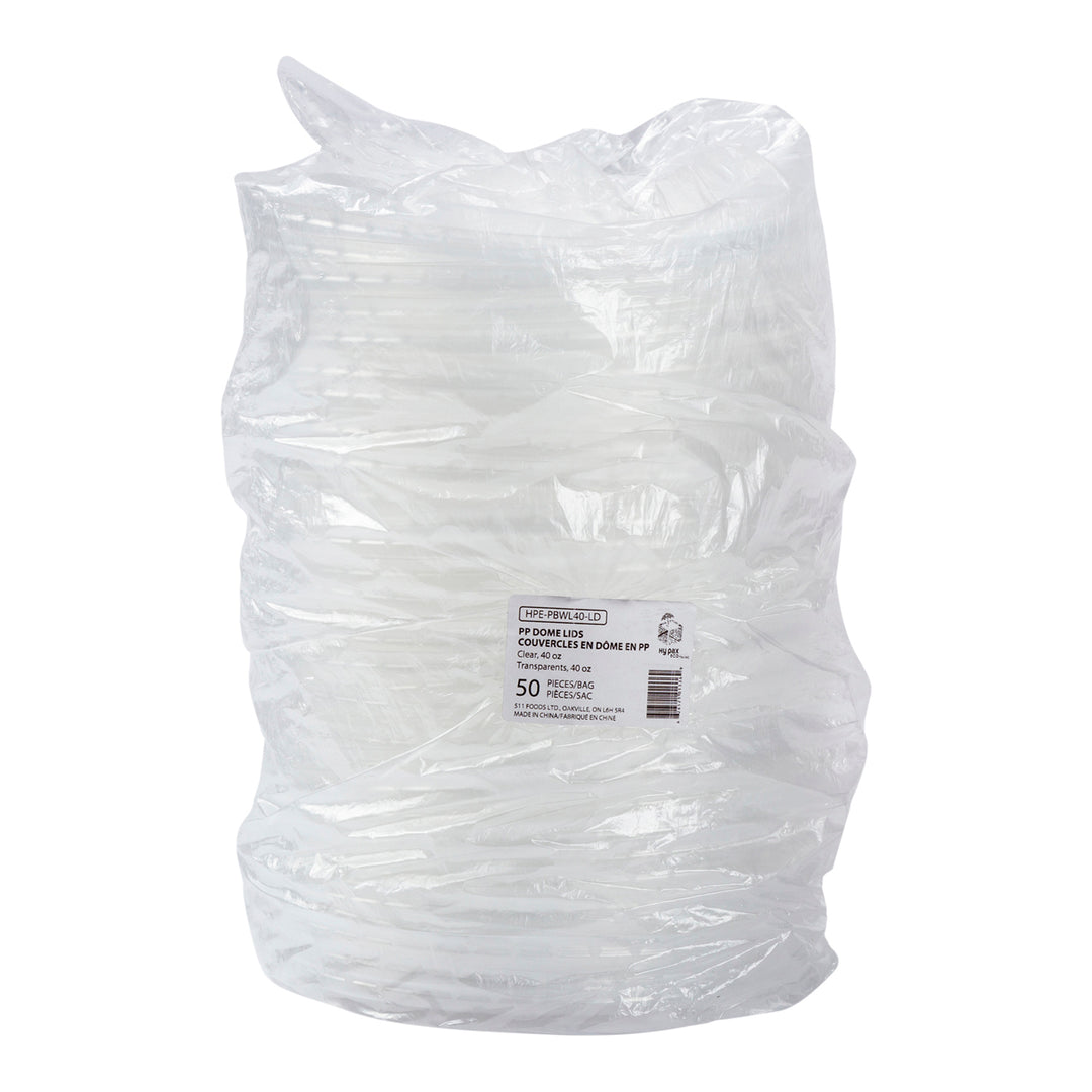 Couvercle à cloche pour bol en papier kraft 40 oz - 1 x 300 unités - Hy-pax - Emballage et accessoires - Fournitures et équipement pour restaurants - Distribution canadienne