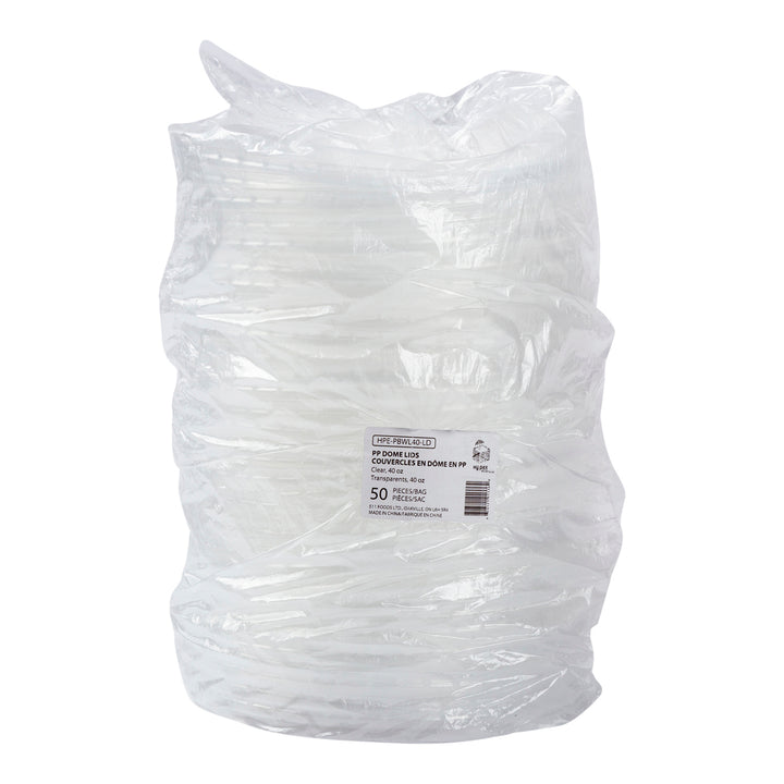 Couvercle à cloche pour bol en papier kraft 40 oz - 1 x 300 unités - Hy-pax - Emballage et accessoires - Fournitures et équipement pour restaurants - Distribution canadienne