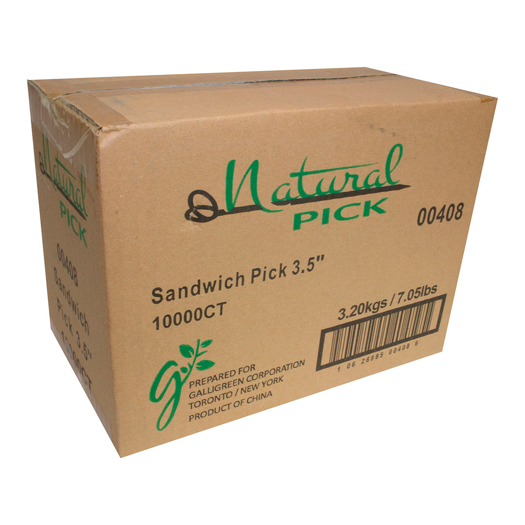 Pick Sandwich 3,5 po - 10 x 1000 unités - Pick Naturel - Emballage et accessoires - Fournitures et équipement pour restaurants - Distribution canadienne