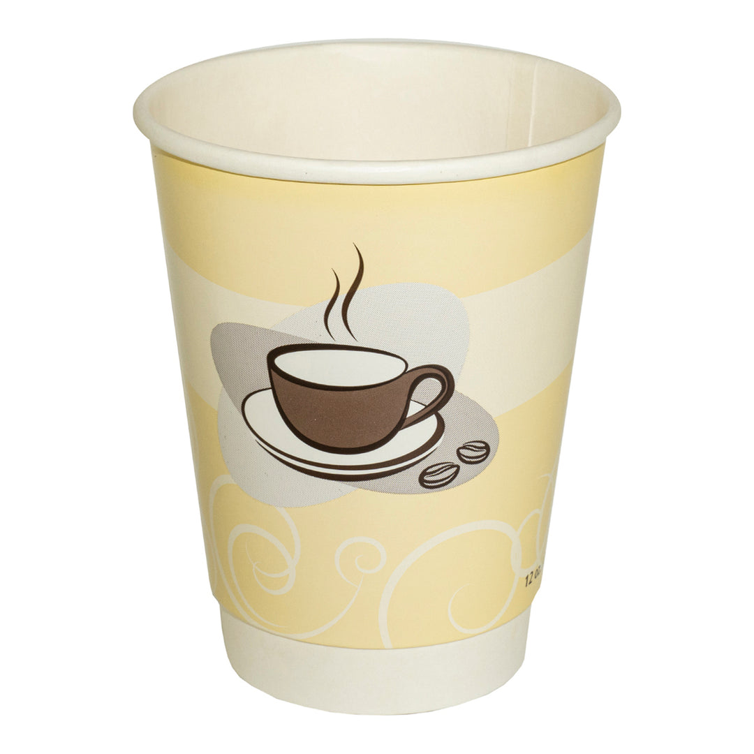 Tasse à boisson chaude 12 oz, double paroi lisse - 1 x 500 unités - Packn'eat - Emballage et accessoires - Fournitures et équipement pour restaurants - Distribution canadienne