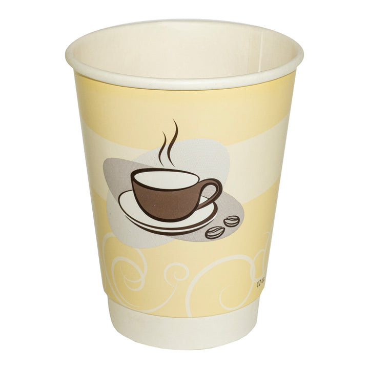 Tasse à boisson chaude 12 oz, double paroi lisse - 1 x 500 unités - Packn'eat - Emballage et accessoires - Fournitures et équipement pour restaurants - Distribution canadienne
