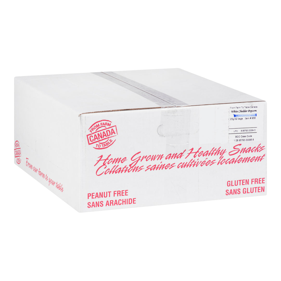Cheddar blanc pour maïs soufflé - 32 x 23 g - De la ferme à la table - Ingrédients pour restaurants et services de restauration - Distribution canadienne