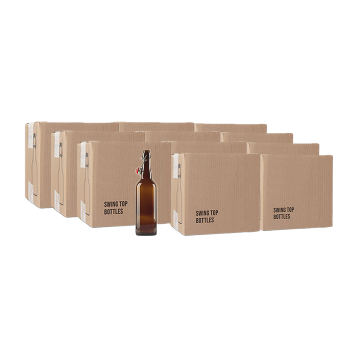 Swingtop Flip Top Glass Bottles | Brown (750 ml) 10 Cases of 12 bottles