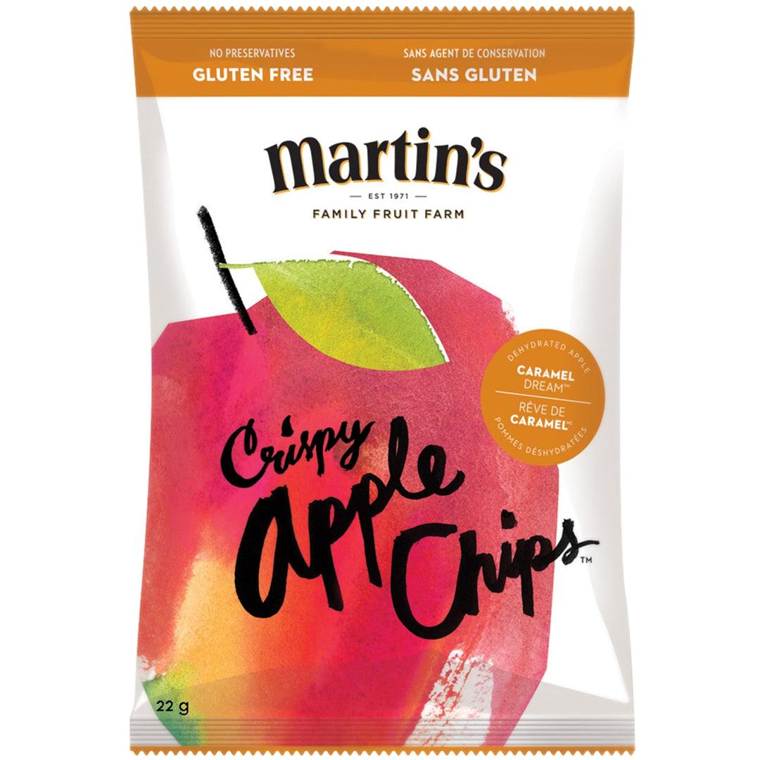 Martin's Crispy Apple Chips Caramel Daze 35x22g