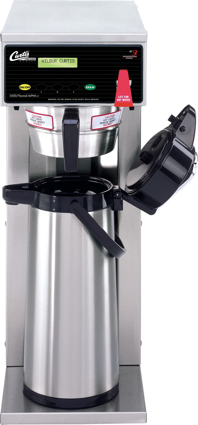 Wilbur Curtis D500GTH52A001 - G3 Single Tall-Profile 2.2L - 2.5L Airpot Brewer