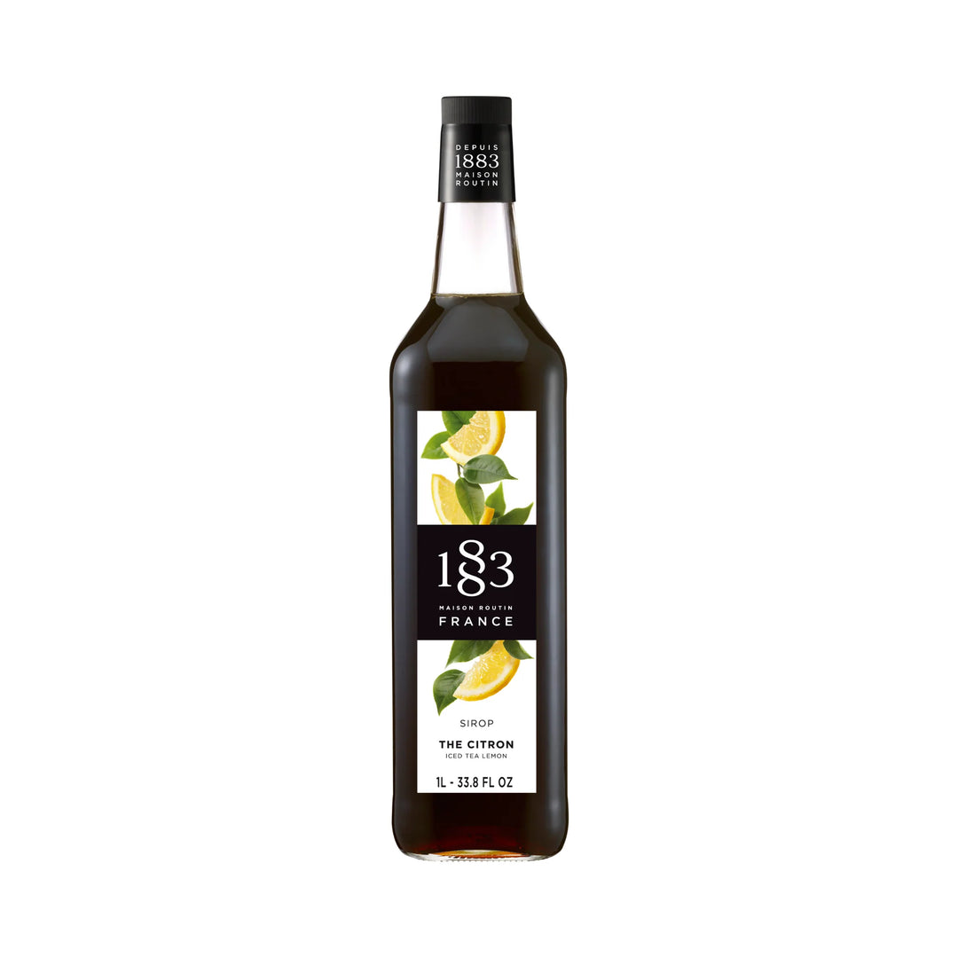 1883 Maison Routin Premium Syrup - 6 x 1L Pet-Plastic Bottles  - Iced Tea Lemon