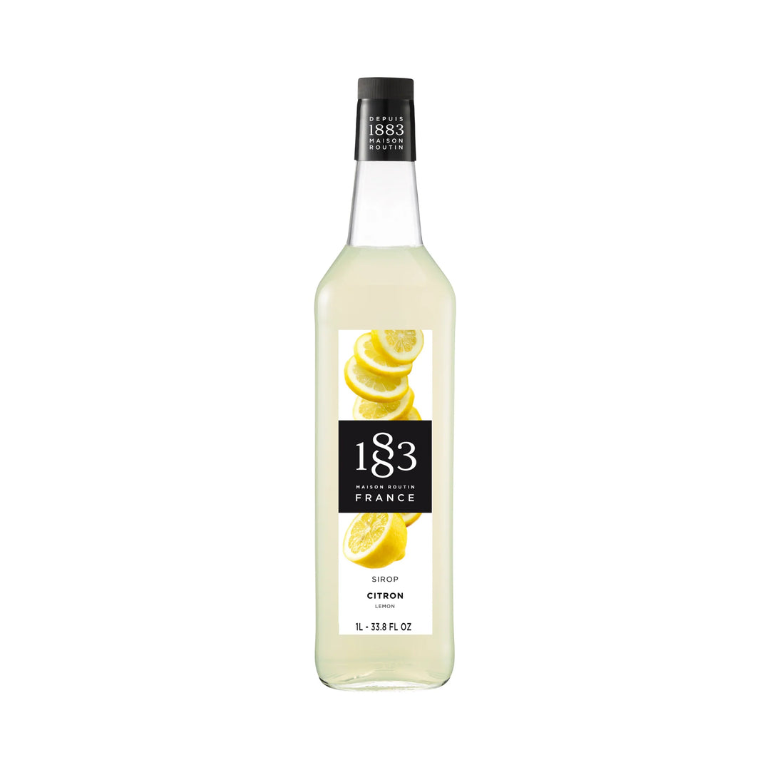 1883 Maison Routin Premium Syrup - 6 x 1L Pet-Plastic Bottles  - Lemon (Citron)