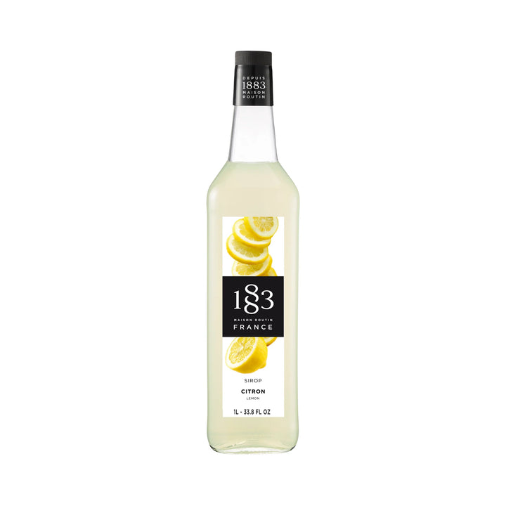 1883 Maison Routin Premium Syrup - 6 x 1L Pet-Plastic Bottles  - Lemon (Citron)
