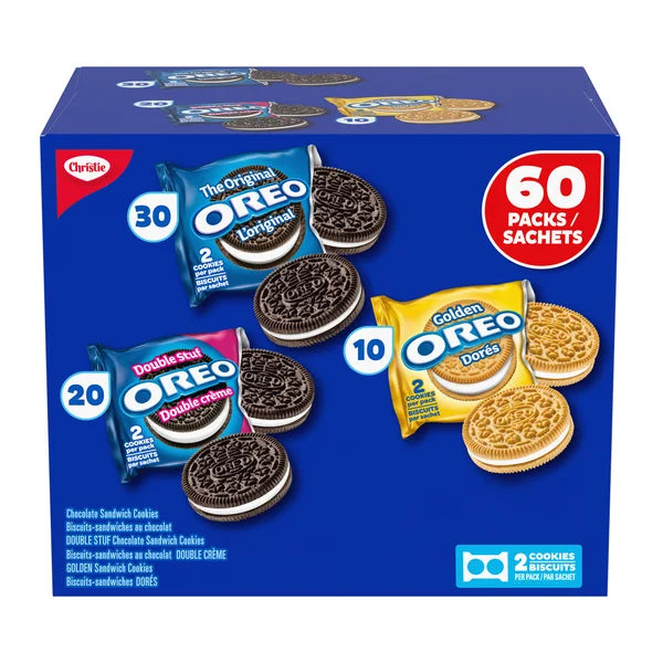 Variety Packs - 4 Cases x 60 Packs - Oreo - Canadian Distribution