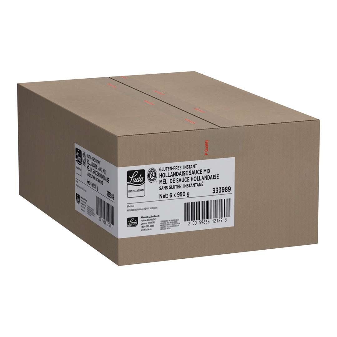 Poudre à sauce hollandaise instantanée sans gluten - 6 x 950 g - Luda Inspiratio - Ingrédients pour restaurants et services de restauration - Distribution canadienne