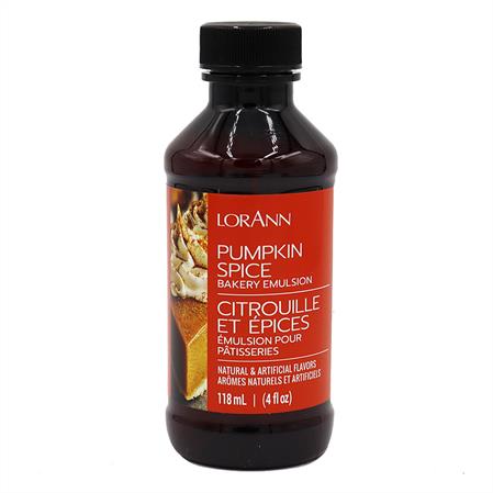 Pumpkin Spice Bakery Emulsion Flavoring, 4 ounce bottle, Canadian Distributor