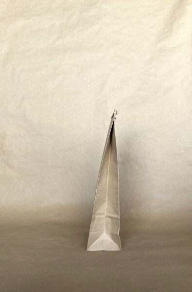 Sac en papier kraft avec fermeture métallique, doublé PLA, 2 lb, 5" x 3" x 12,25", 500 unités, conforme à la norme ASTMD6400 - Emballage alimentaire jetable pour plats à emporter - Distribution canadienne