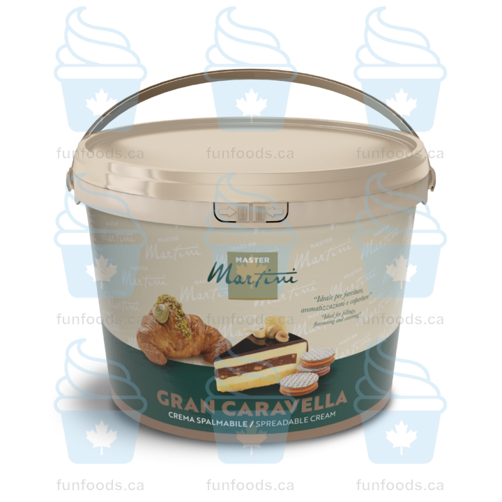 Pistachio Filling - 5kg Bucket - Caravella Gran Pistachio Cream - Master Martini Canada - Canadian Distribution