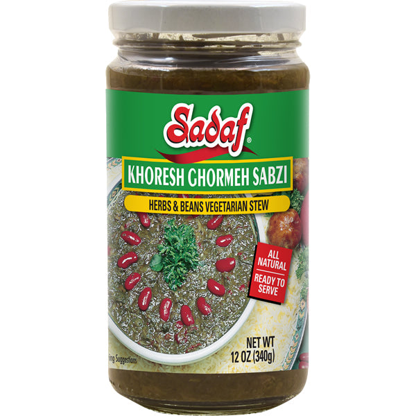 Sadaf Khoresh Ghormeh Sabzi (ragoût végétarien aux herbes et aux haricots) | Pot - 340 g (12 oz)