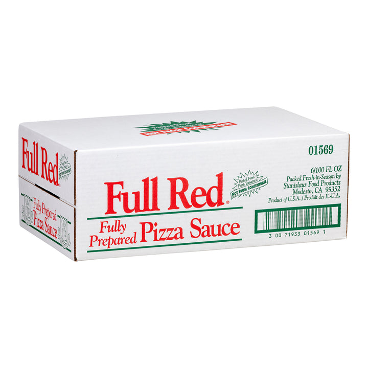 Sauce à pizza entièrement préparée - 6 x 100 oz - Rouge vif - Ingrédients pour restaurants et services de restauration - Distribution canadienne