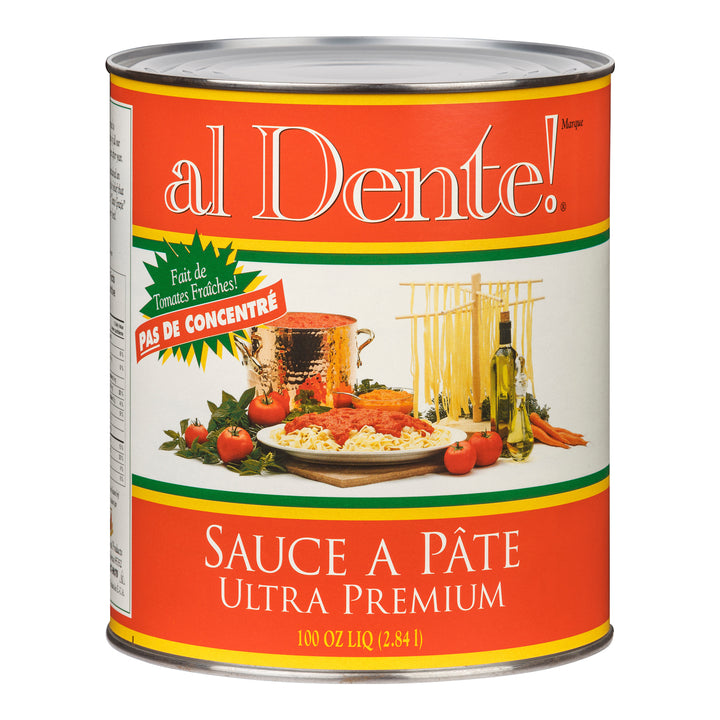 Sauce pour pâtes Ultra Premium - 6 x 100 oz - Al Dente - Ingrédients pour restaurants et services de restauration - Distribution canadienne