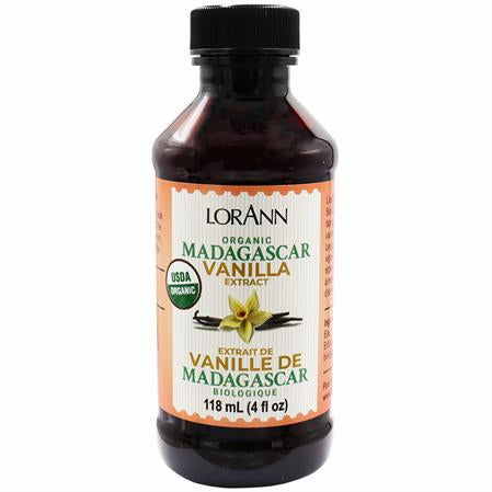 Extrait de vanille bio de Madagascar - 118 ml - 473 ml - 3,8 litres - 18,9 litres