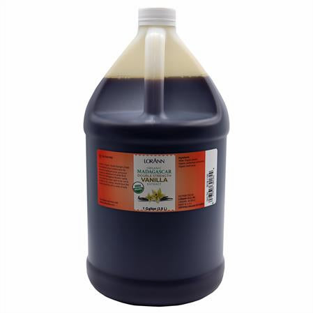 One Gallon Organic 2-Fold Madagascar Vanilla Bean Extract - 4 oz. - 16 oz. - Canadian Distributor