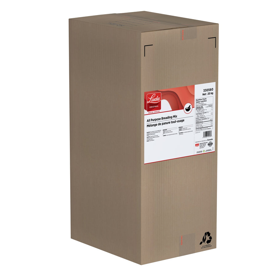 All Purpose Breading Mix - 1 X 20 kg Carton - Luda Foods - Prepared in Canada