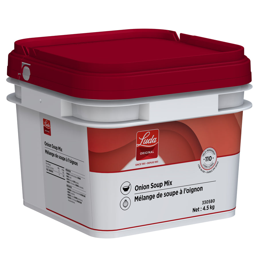 Onion Soup Mix - 1 X 4.5 kg Tub - Luda Foods - Prepared in Canada