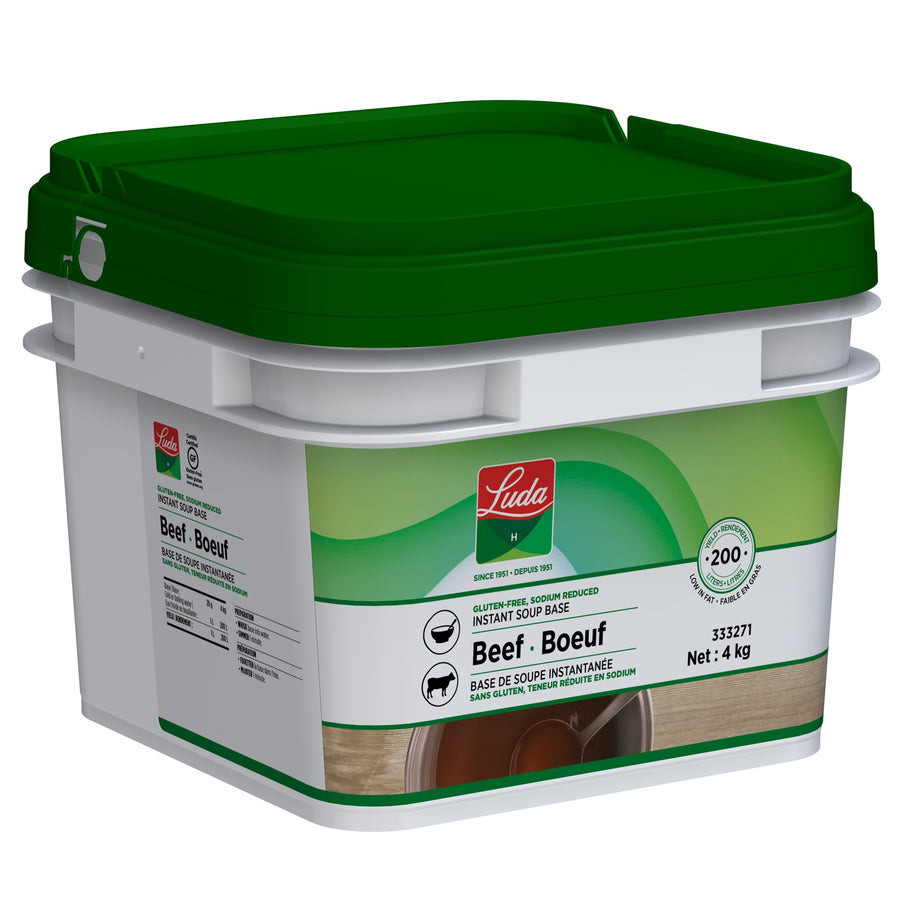 333271	LUDA H Beef Soup Base Sod Redu No Gluten 4 Kg Pl 	3044	28 x 23 x 31 cm	4.3 kg